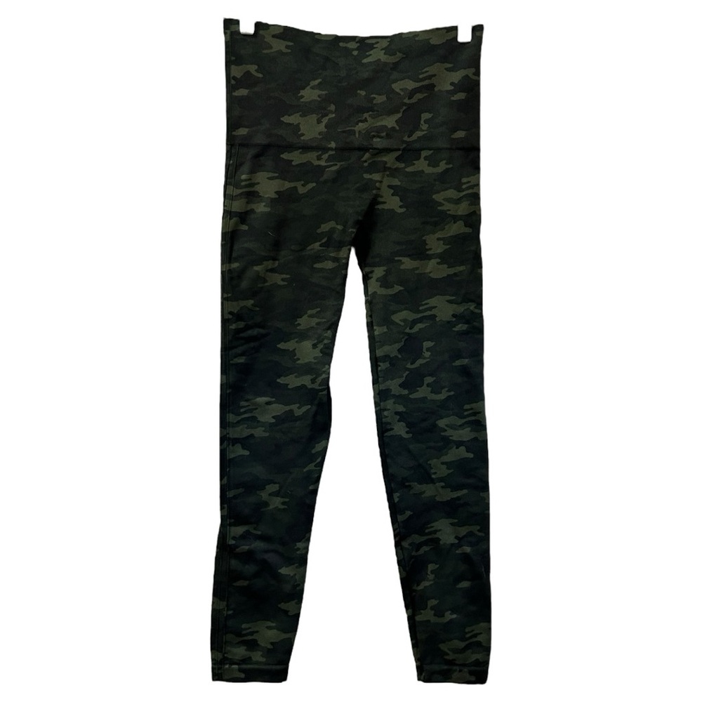 Spanx Women’s Look At Me‎ Now Leggings Green Camo  Sz XL
